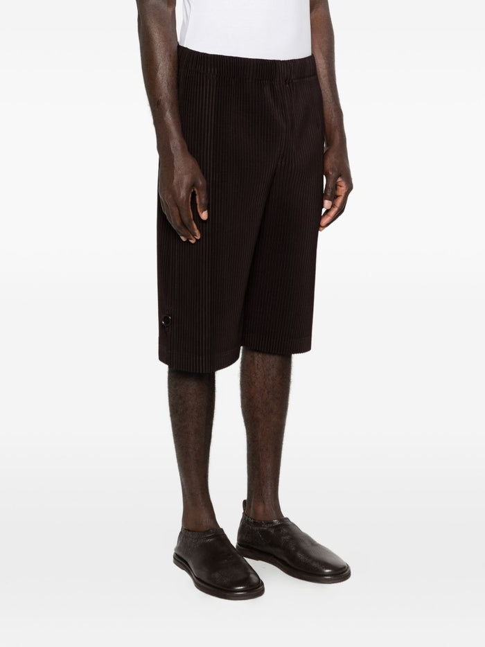 Homme Plisse Issey Miyake Shorts Black Poyester
