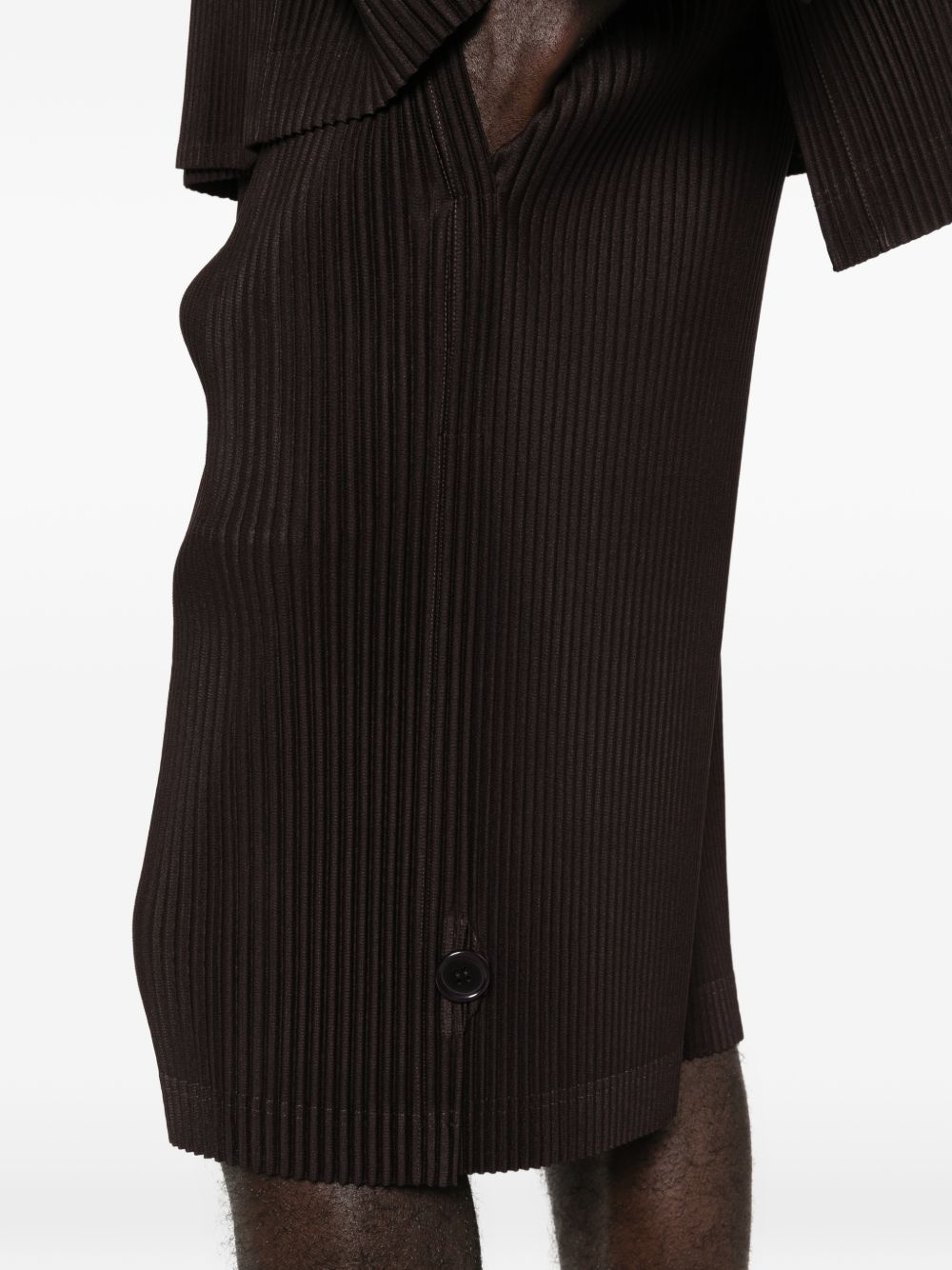 Homme Plisse Issey Miyake Shorts Black Poyester