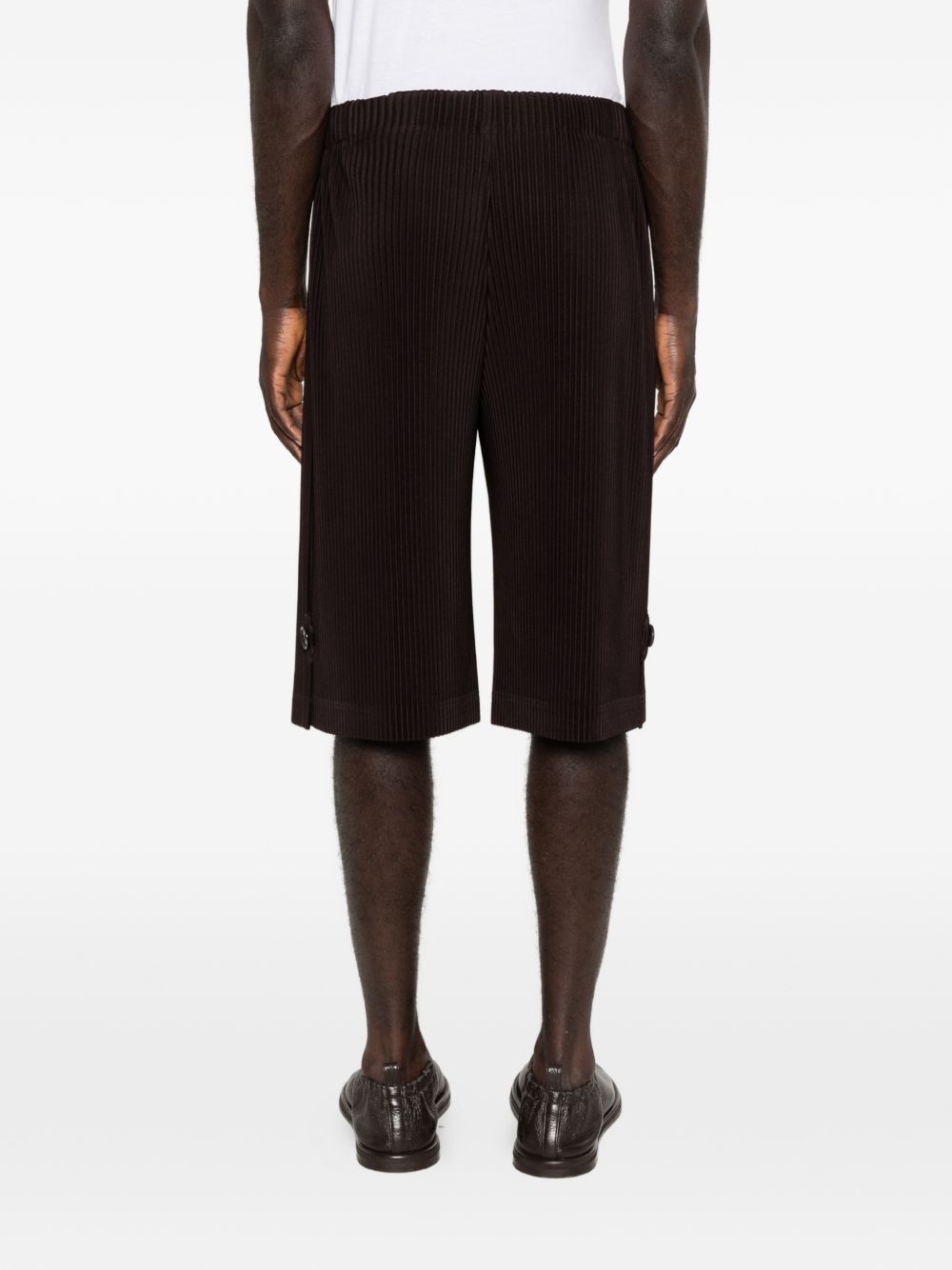 Homme Plisse Issey Miyake Shorts Black Poyester