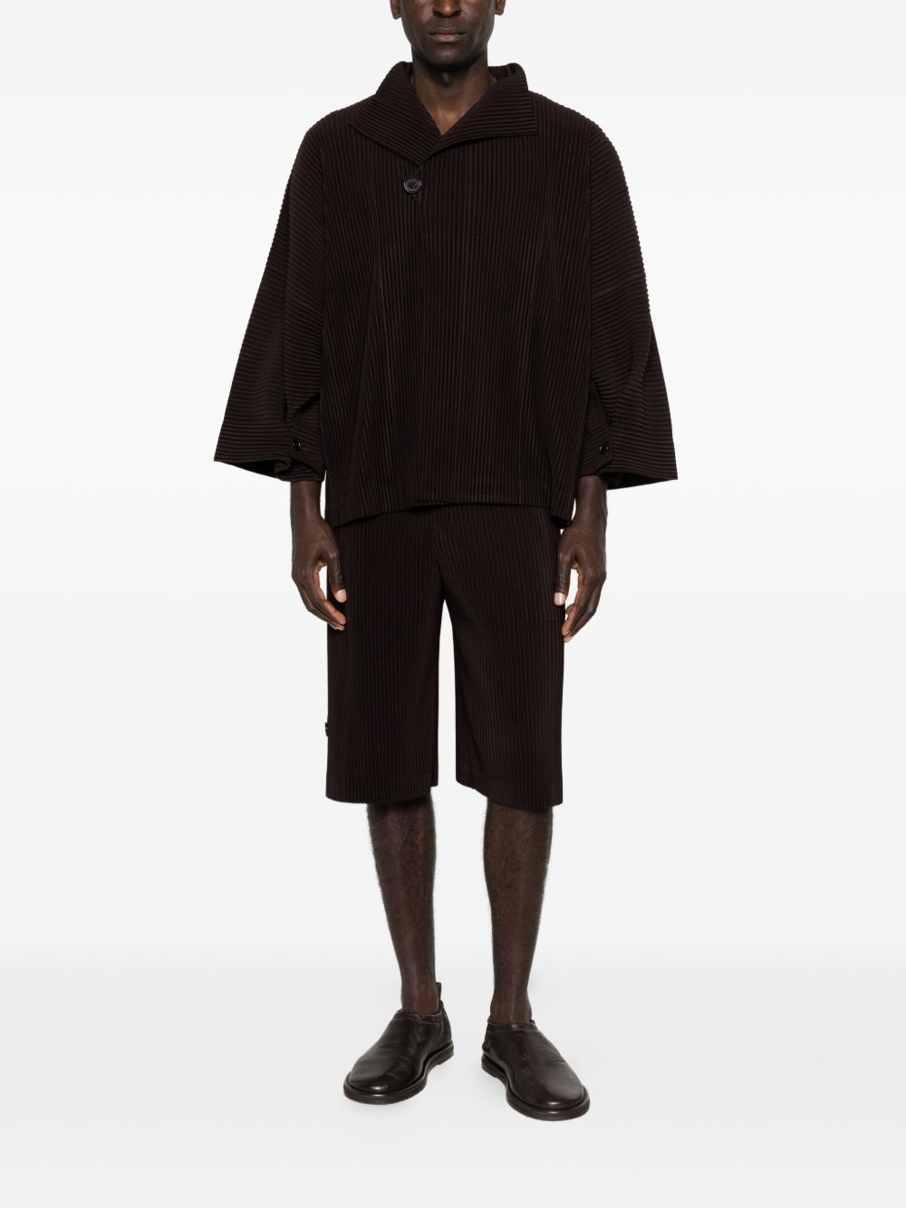 Homme Plisse Issey Miyake Shorts Black Poyester