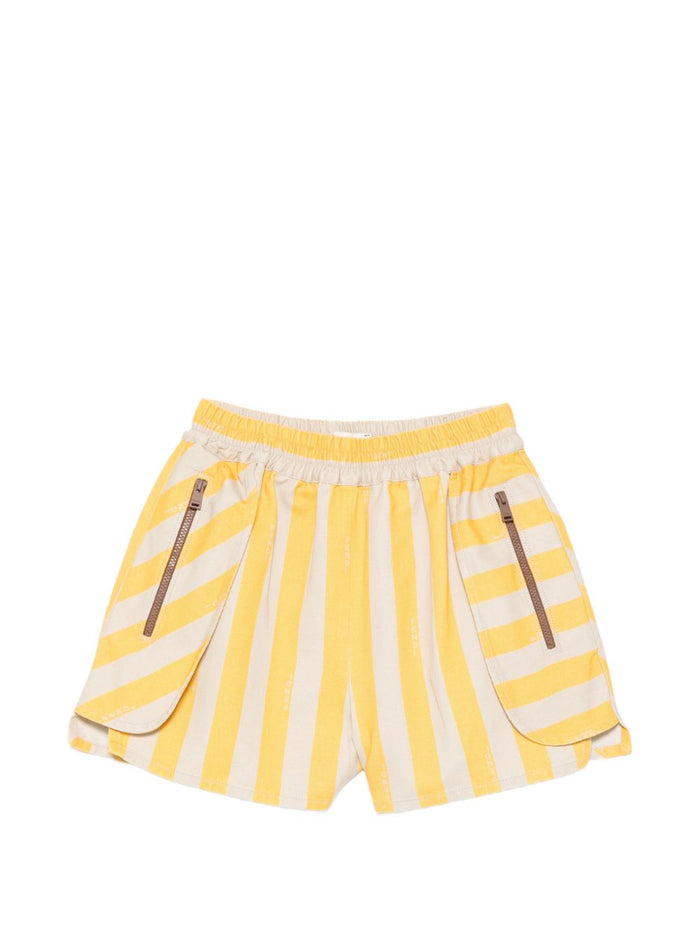 Fendi Shorts Yellow Cotton