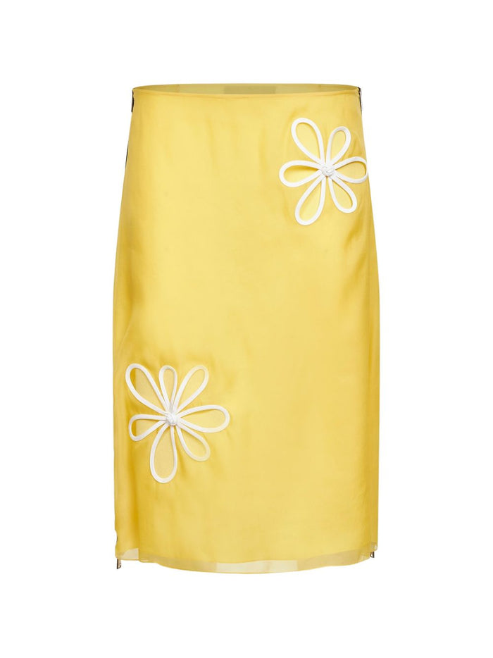 Fendi Skirts Yellow Outer: cupro
