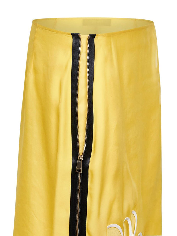 Fendi Skirts Yellow Outer: cupro