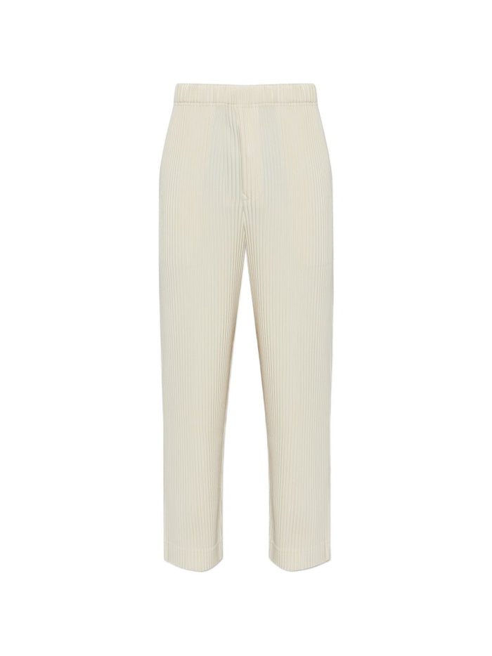 Homme Plisse Issey Miyake Trousers Beige Poyester