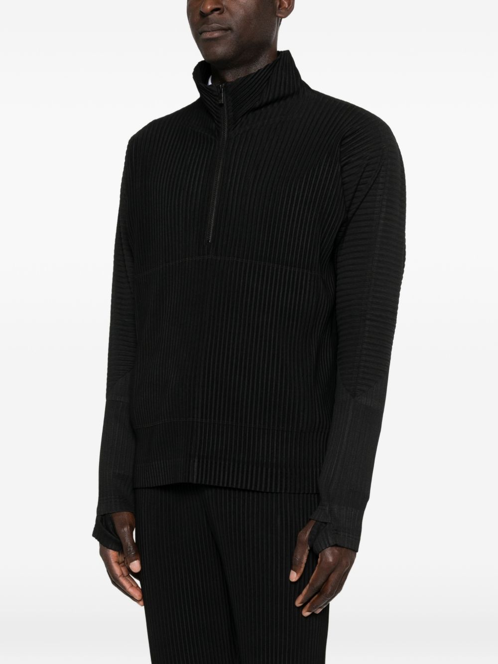 Homme Plisse Issey Miyake Sweaters Black Poyester