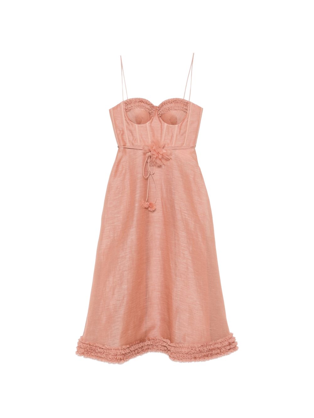 Zimmermann Dresses Pink Outer: linen/flax