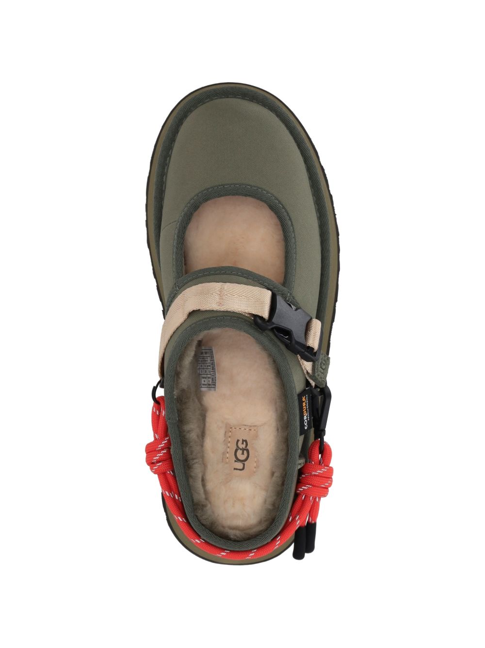 Ugg Flat Shoes Green Outer: recycled Polyester