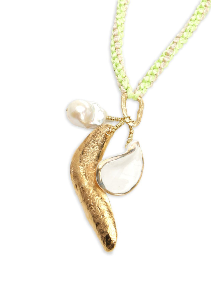 Forte Bijoux Green Brass