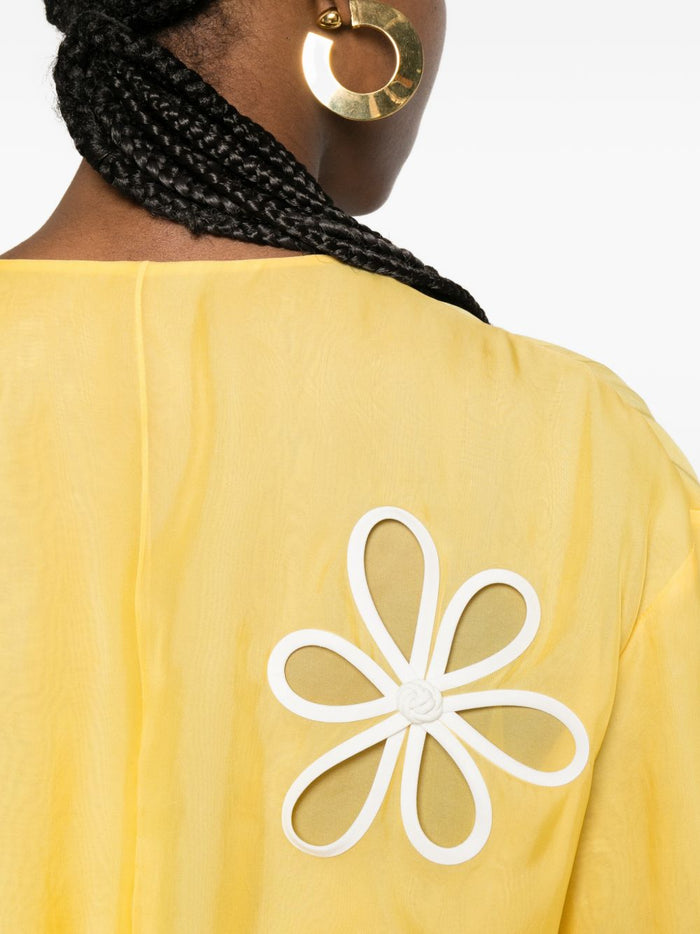 Fendi Coats Giallo Cupro