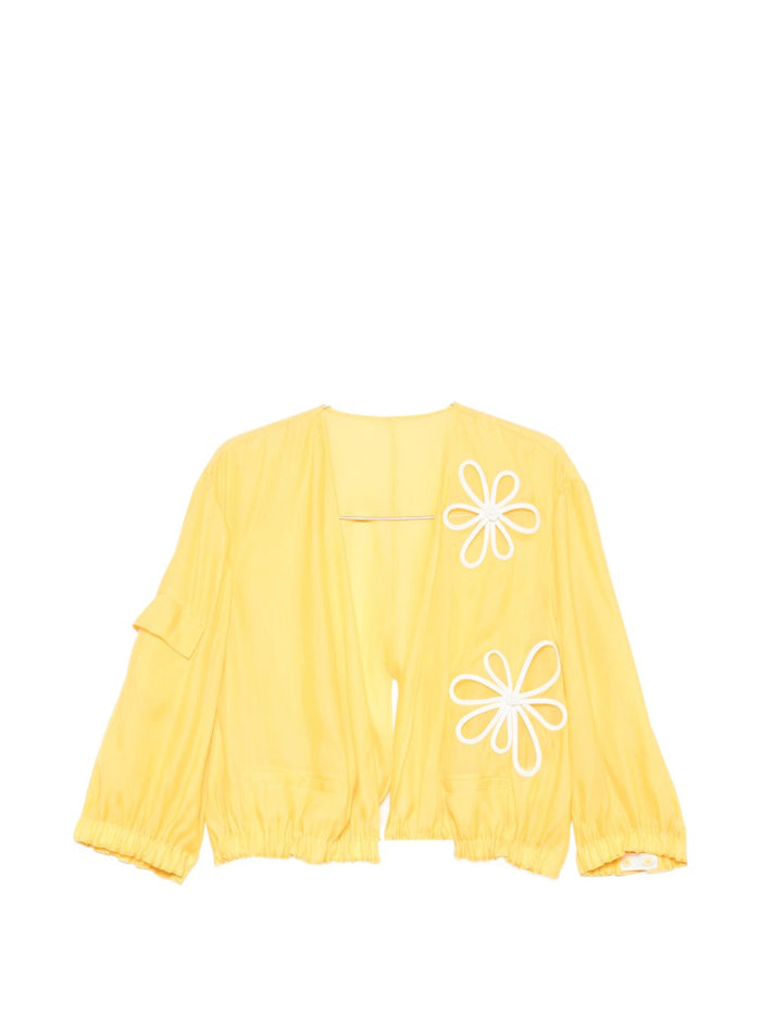 Fendi Coats Giallo Cupro