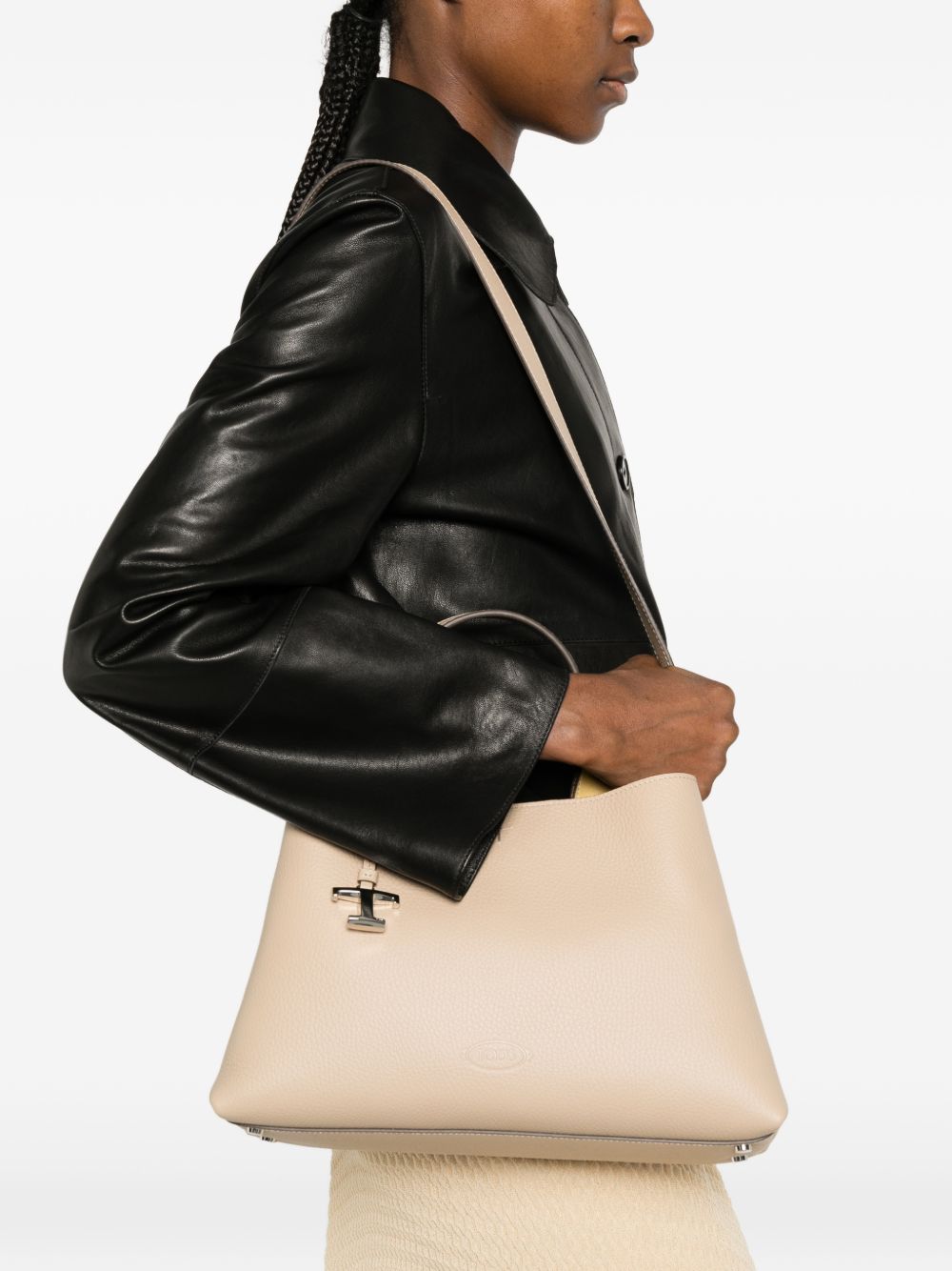 Tods Bags Beige Calf Leather