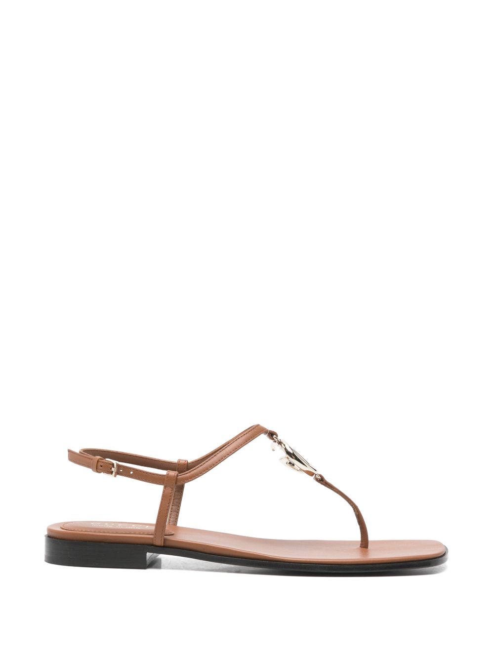 Gucci Sandals Leather Brown Calf Skin