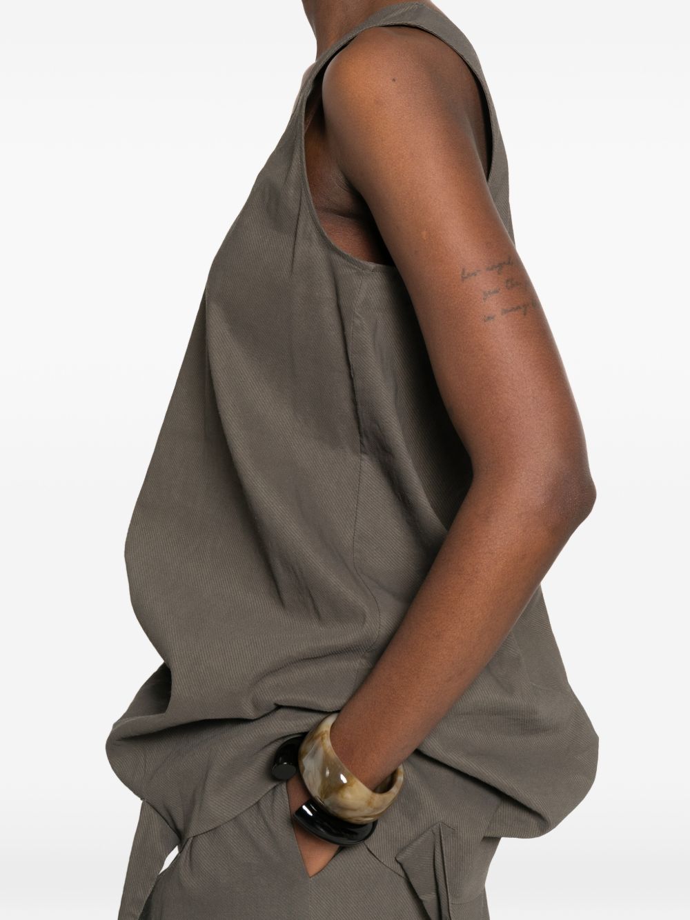 Uma Wang Top Grey Linen/flax