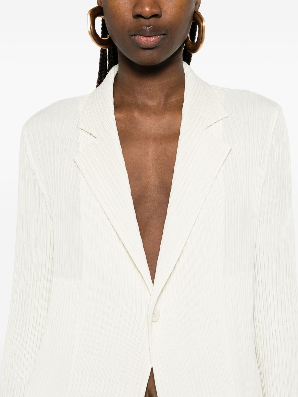 Issey Miyake Jackets Bianco Polyester
