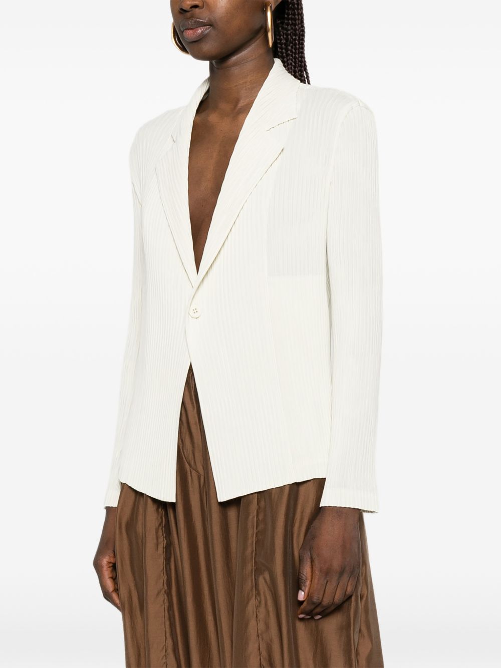 Issey Miyake Jackets Bianco Polyester