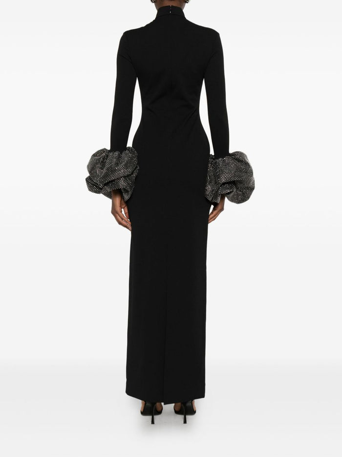 Solace London Dresses Black Polyester Elastane