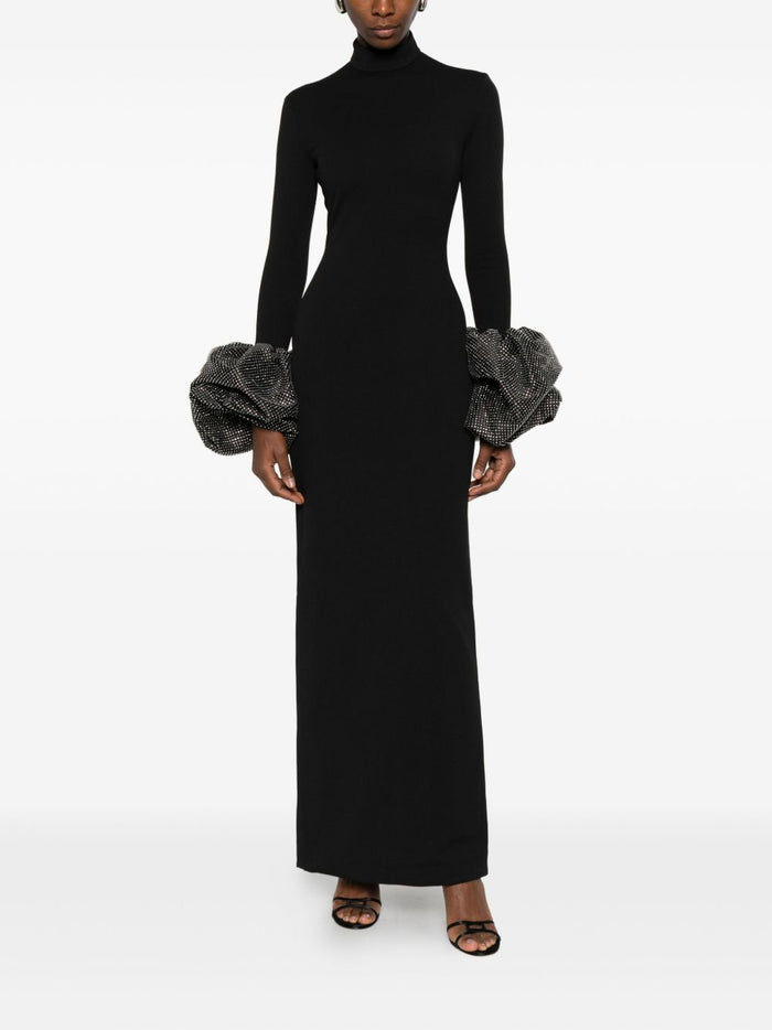 Solace London Dresses Black Polyester Elastane