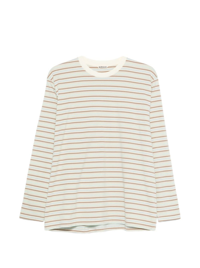 Auralee T-Shirts And Polos Green Cotton