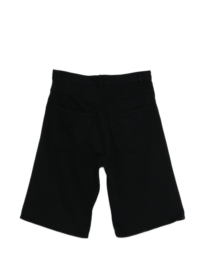 Auralee Shorts Black Silk