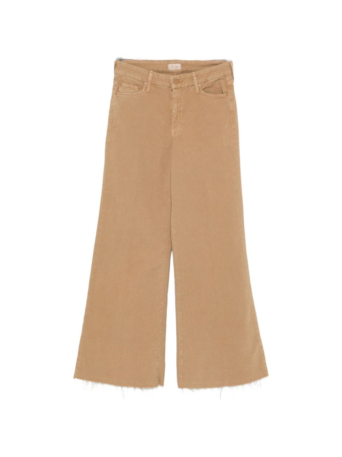 Mother Jeans Beige Cotton Lyocell Elastane