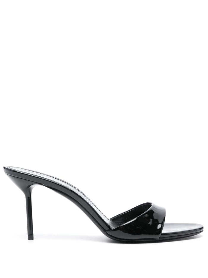 Paris Texas Sandals Black Patent Calf Leather