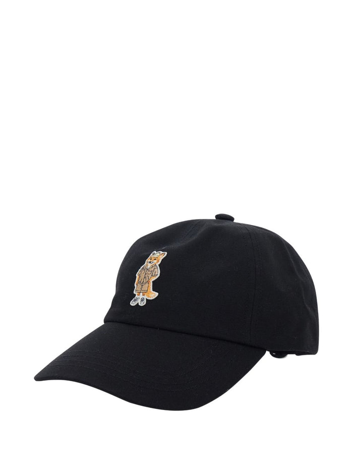 Maison Kitsune Hats Nero Cotton