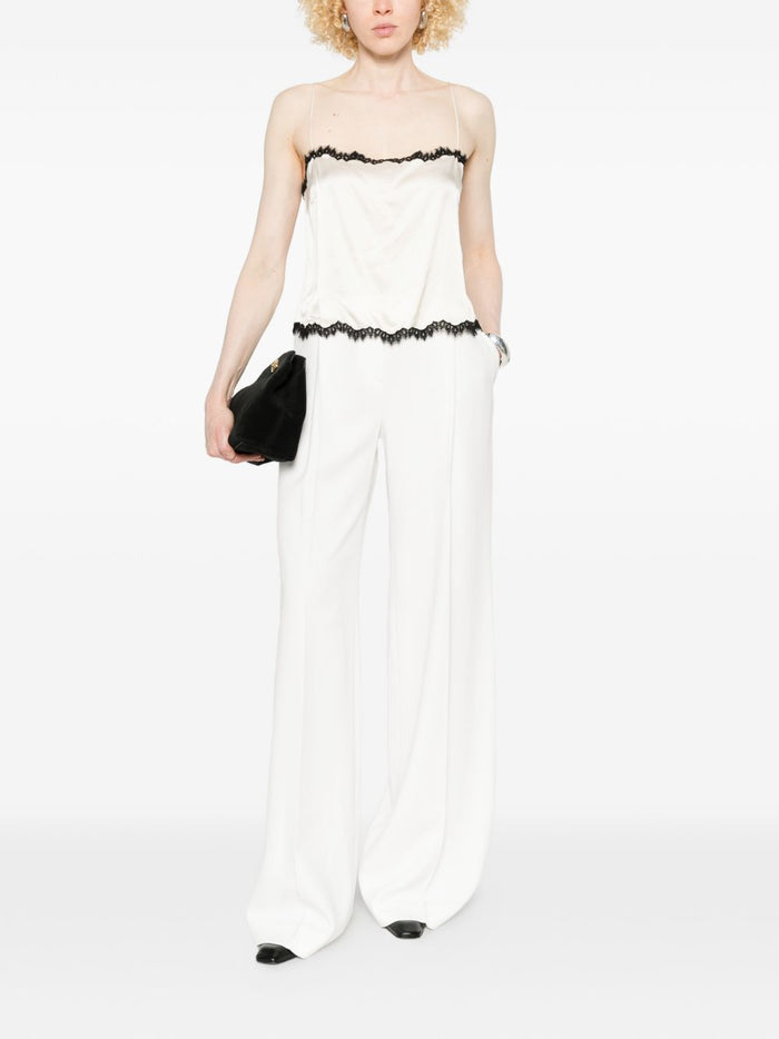 Ermanno Scervino Trousers Bianco Acetate