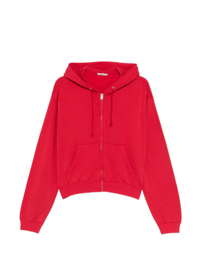 Auralee Sweaters Red Cotton Wool Silk