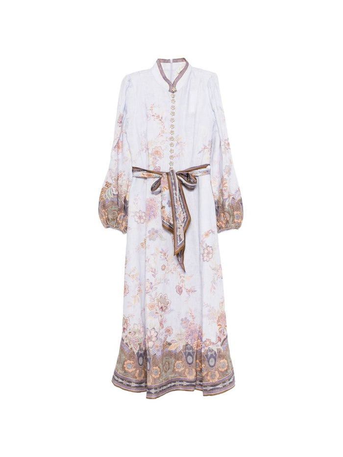 Zimmermann Dresses Azzurro Linen/flax