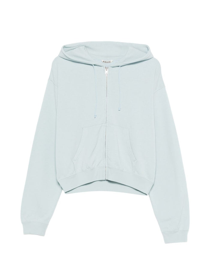 Auralee Sweaters Clear Blue Cotton Wool Silk