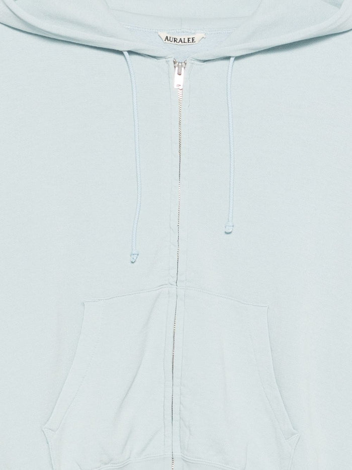 Auralee Sweaters Clear Blue Cotton Wool Silk