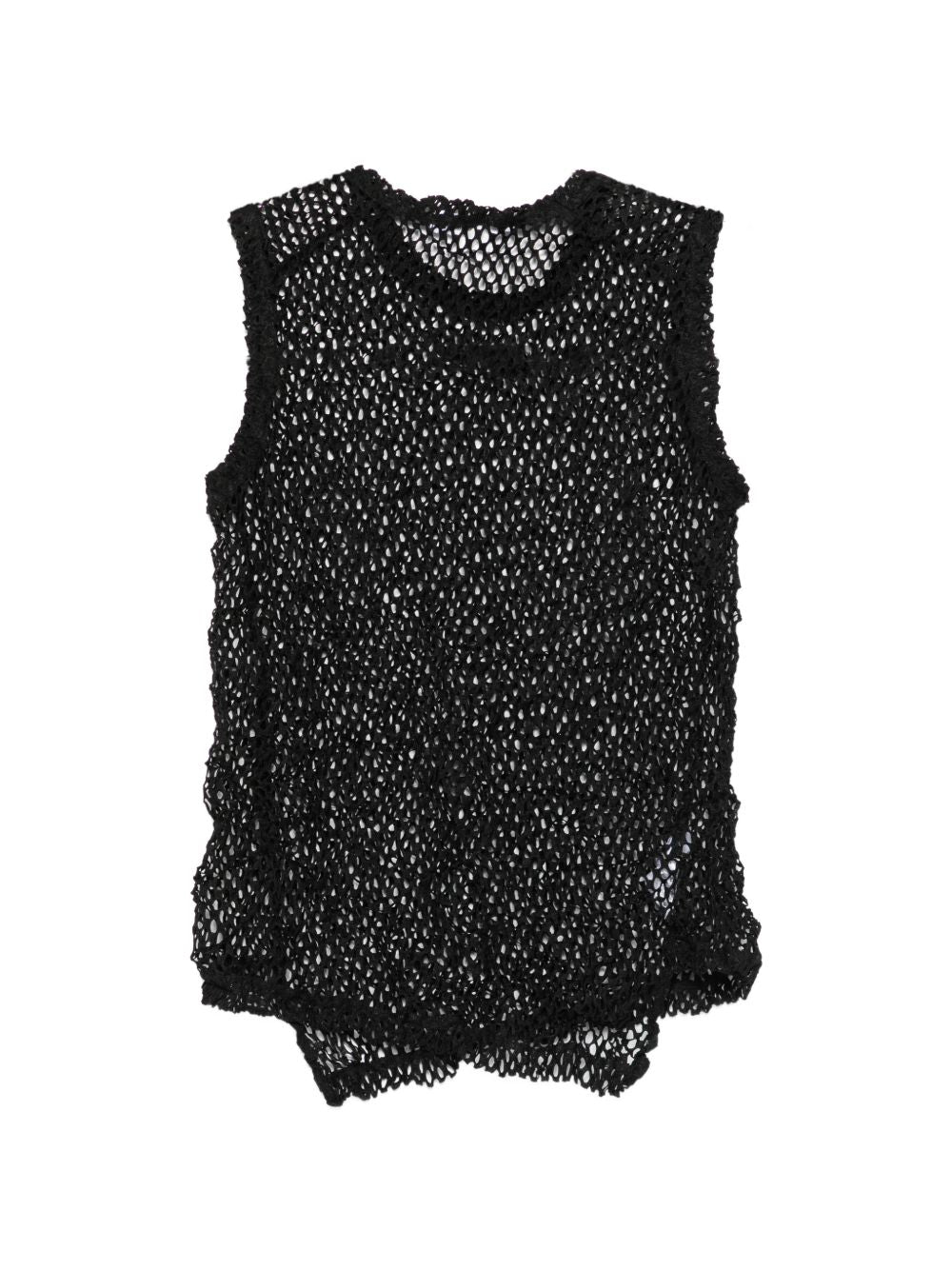 Comme Top Nero Polyester