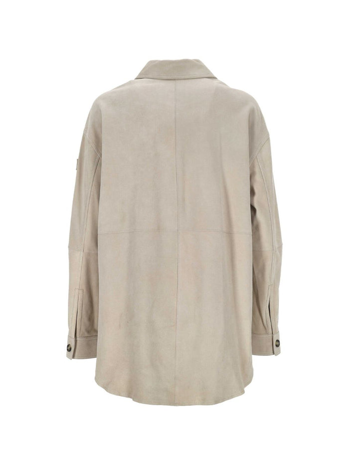 Peuterey Jackets Beige Calf Suede