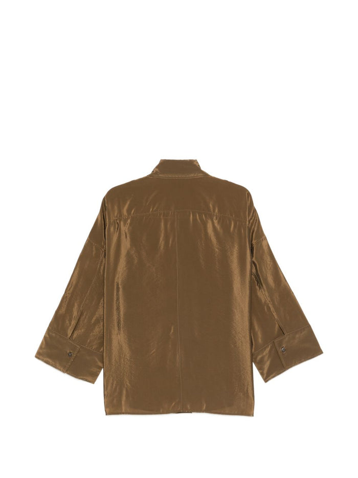 Alberto Biani Shirts Marrone Viscose