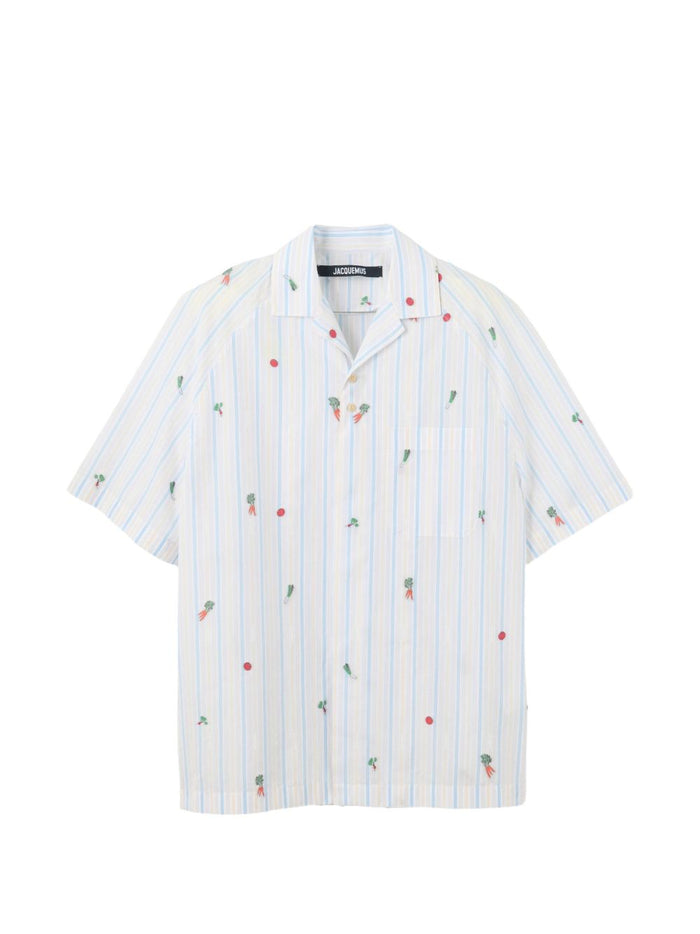 Jacquemus Shirts Bianco Principal:cotton