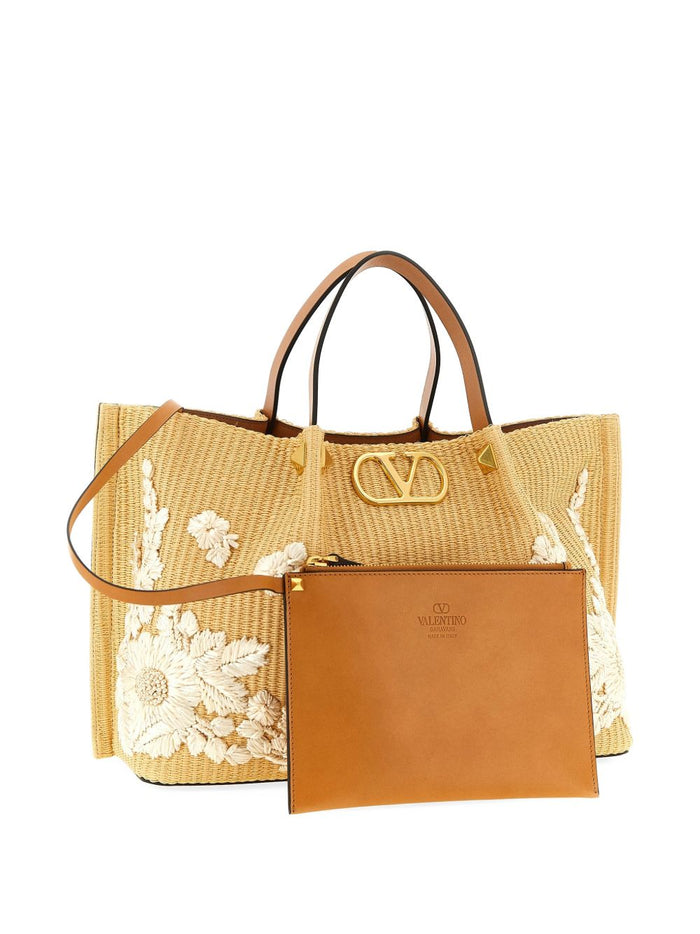 Valentino Garavani Bags Beige Cotton Viscose