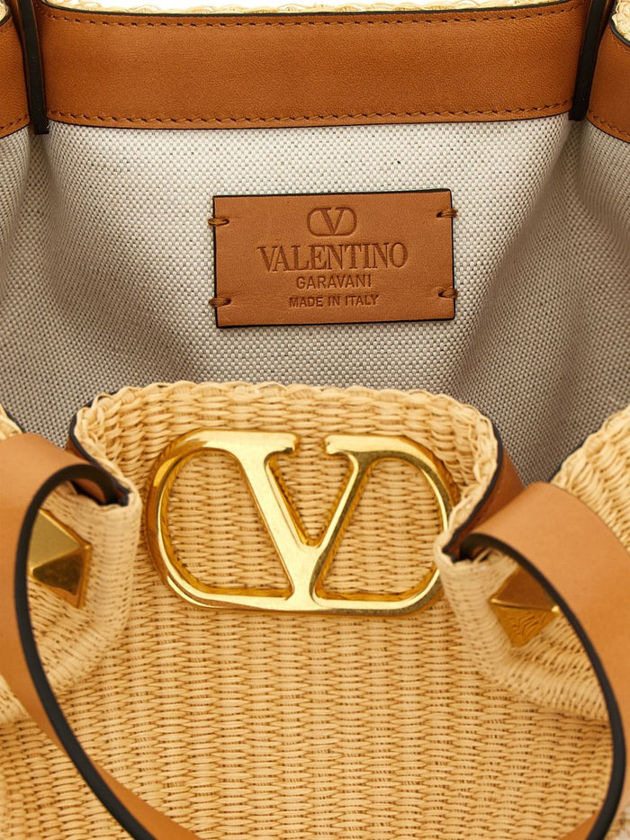 Valentino Garavani Bags Beige Cotton Viscose
