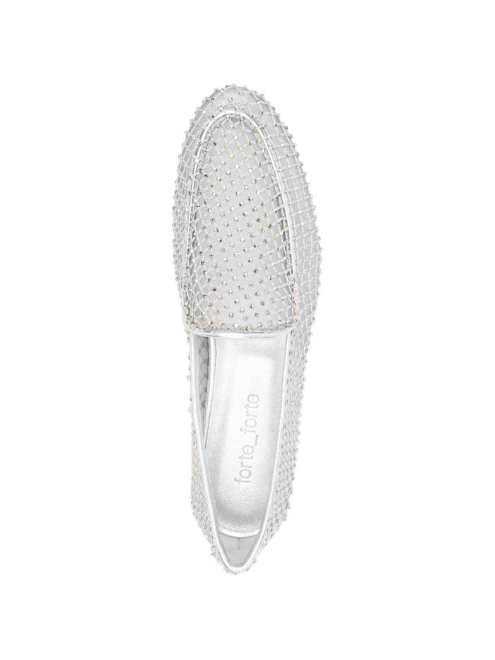 Forte Flat Shoes Grigio Leather