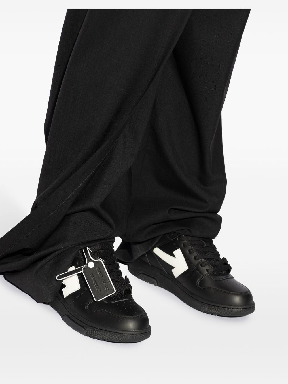 Off White Sneakers Nero Recycled Polyester