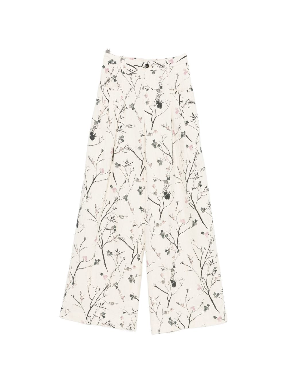 White Sand Trousers Avorio Cotton
