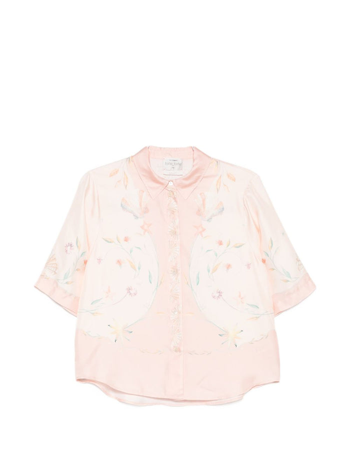 Forte Shirts Rosa Silk