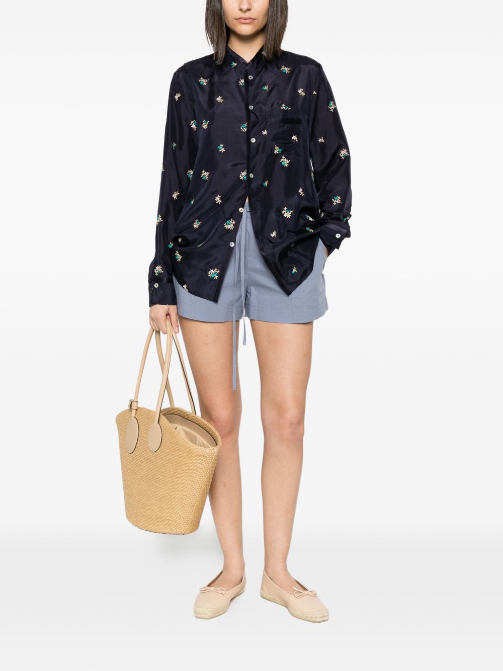 Forte Shirts Blu Silk