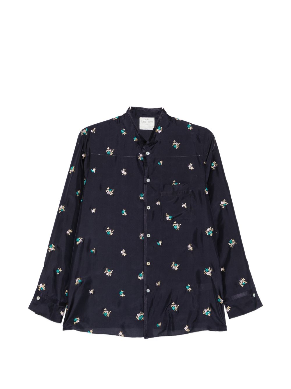 Forte Shirts Blu Silk