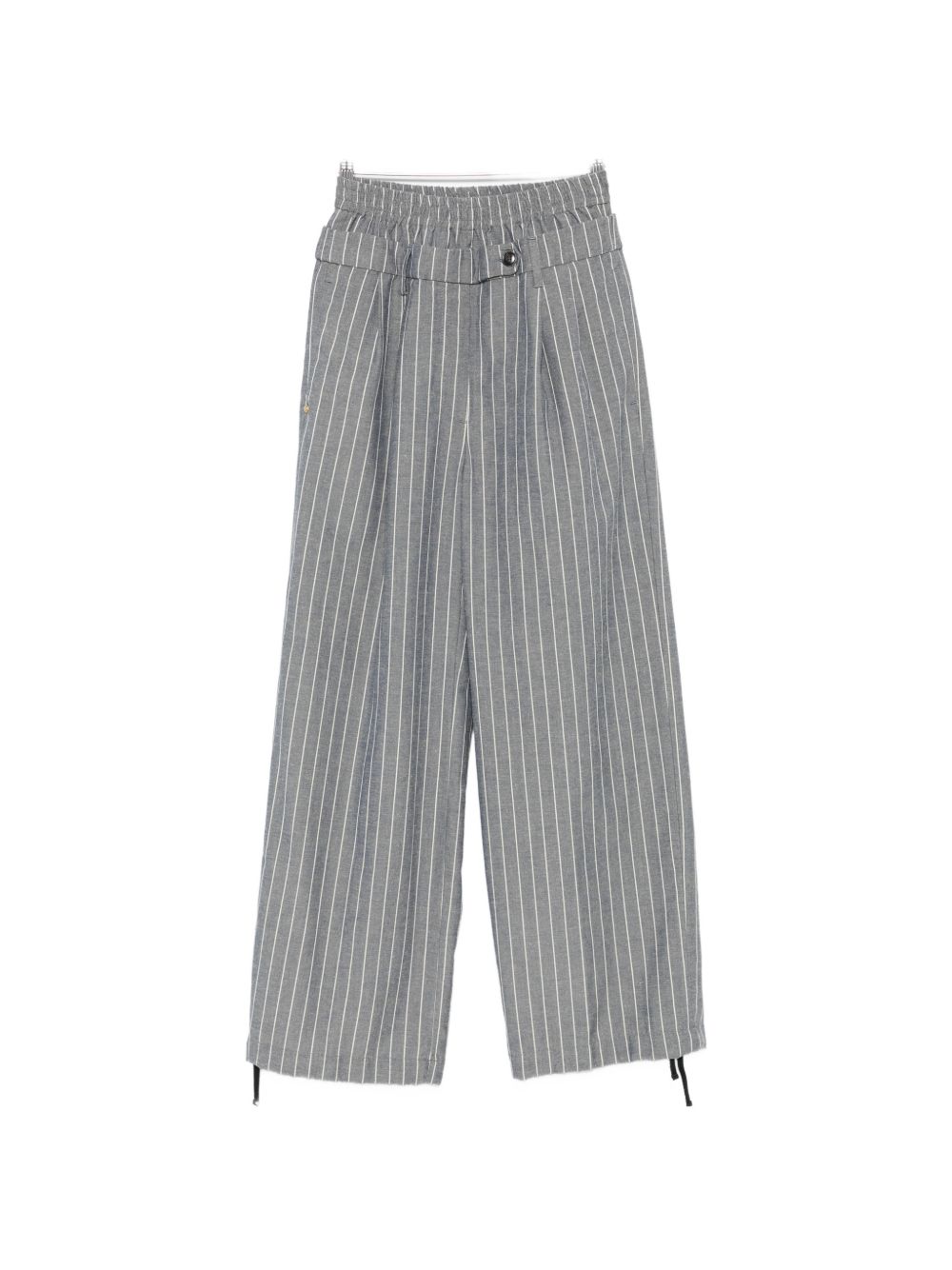 White Sand Trousers Grigio Cotton