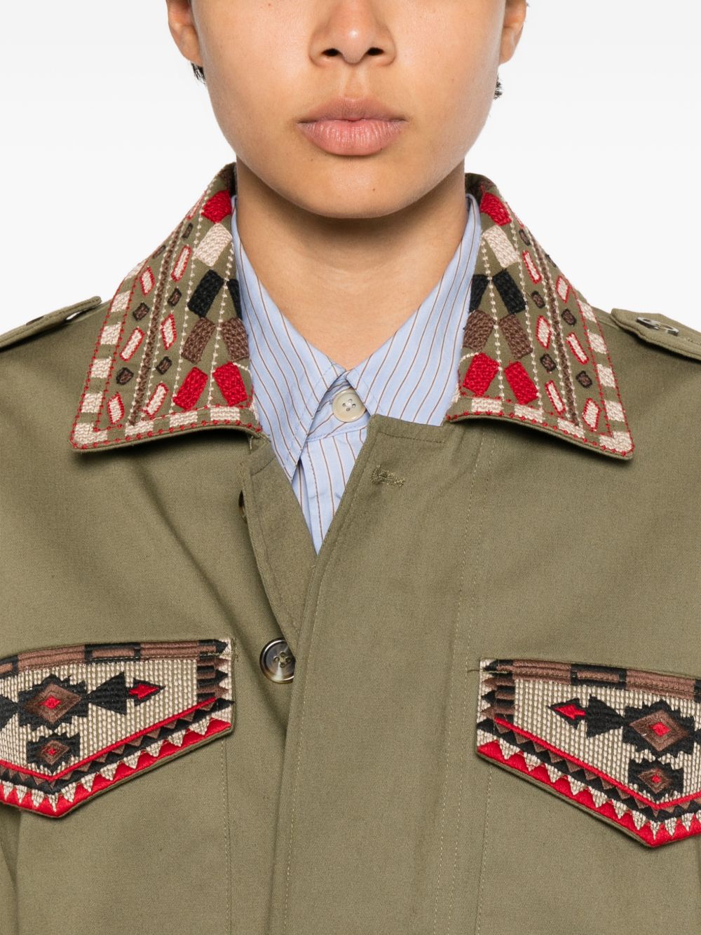 Front Street Jackets Verde Cotton