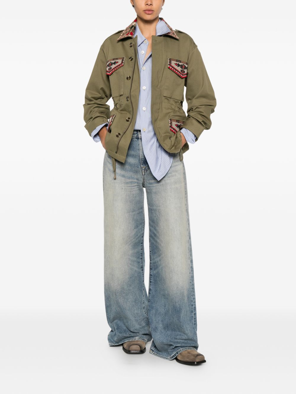 Front Street Jackets Verde Cotton