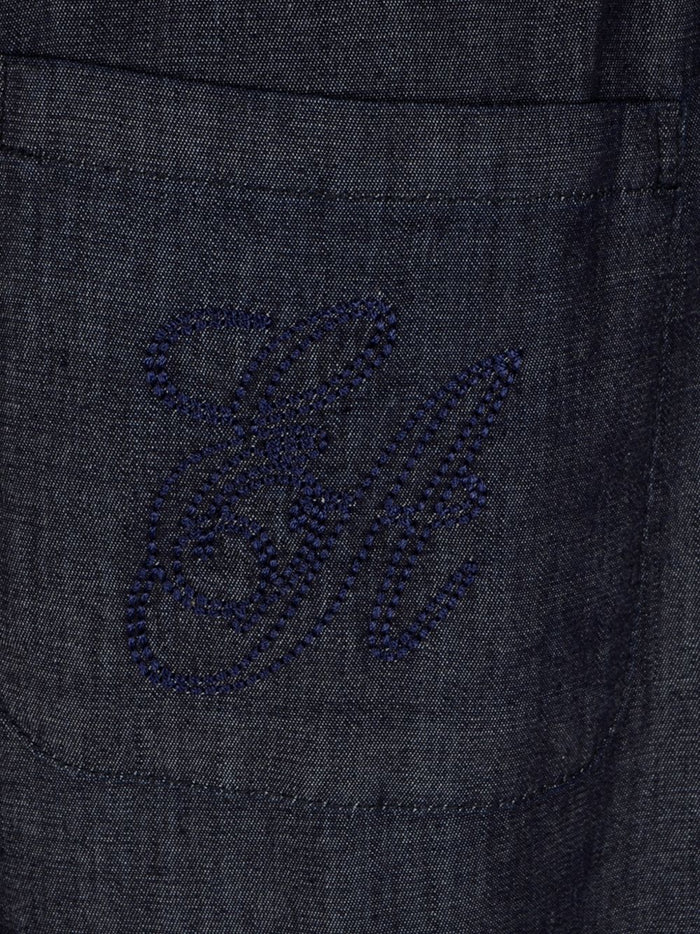 Emporio Armani Trousers Blu Elastane