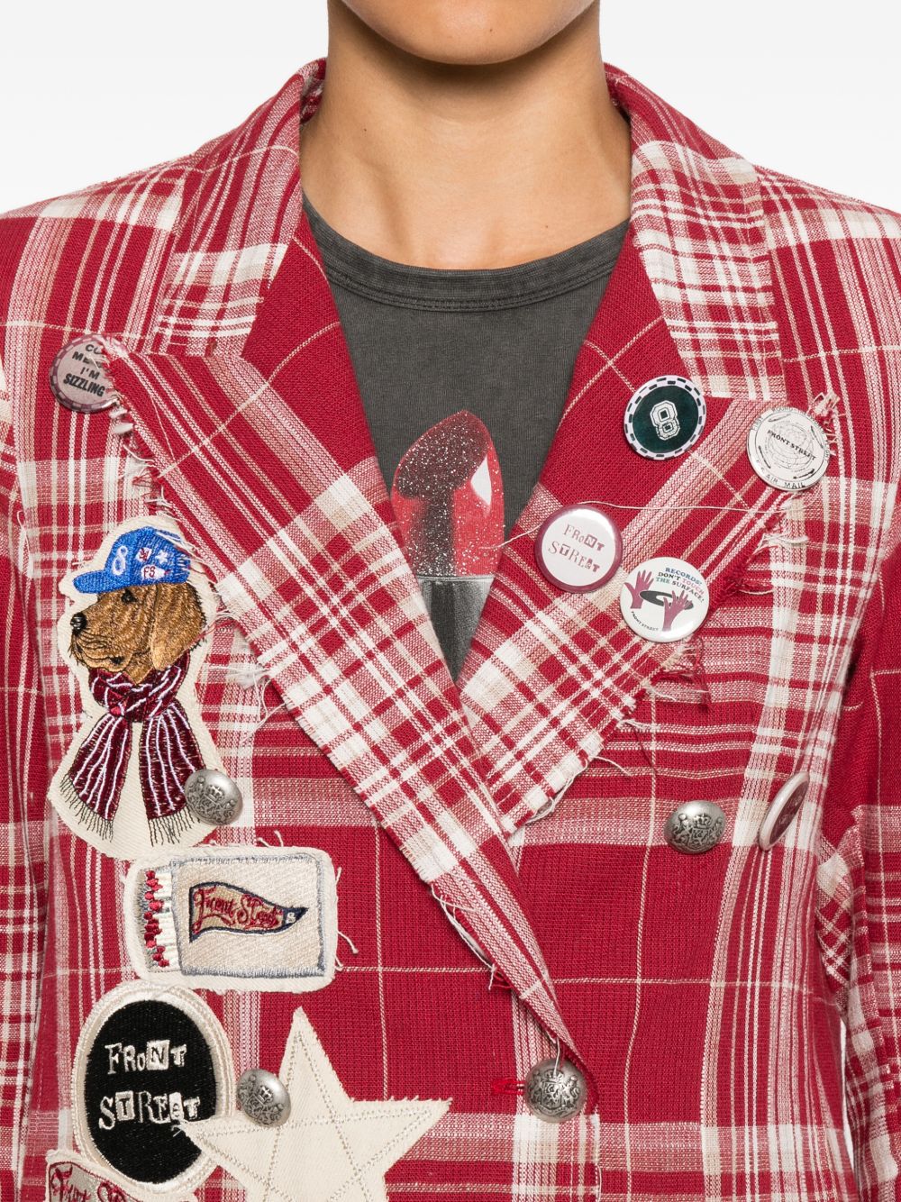 Front Street Jackets Rosso Cotton