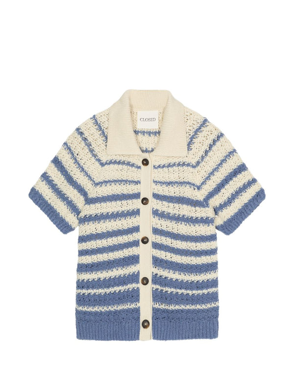 Closed Striped cotton cardigan