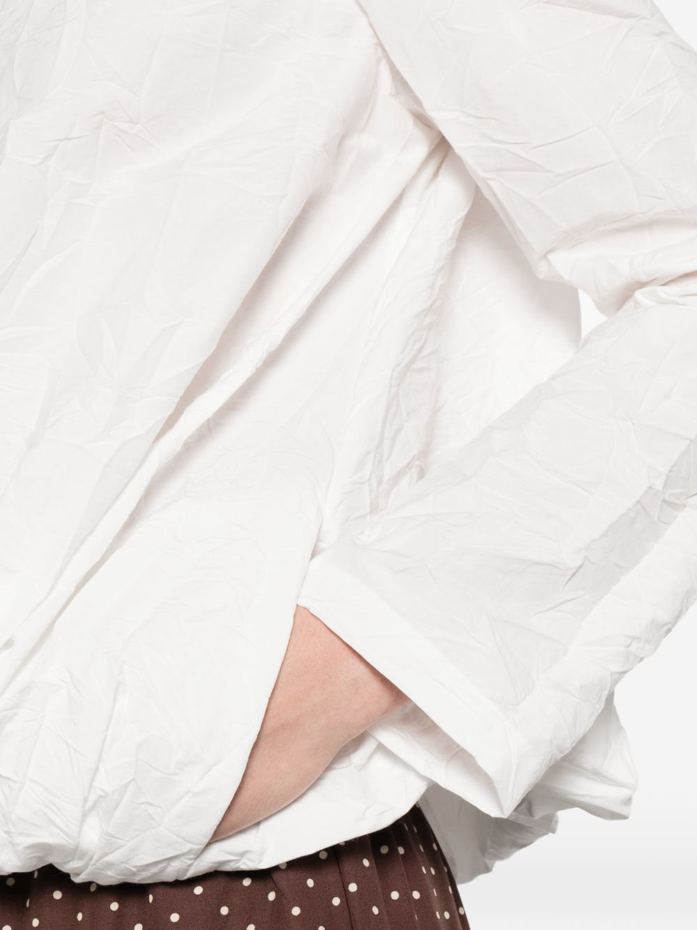 Apuntob Jackets Bianco Cotton Polyester